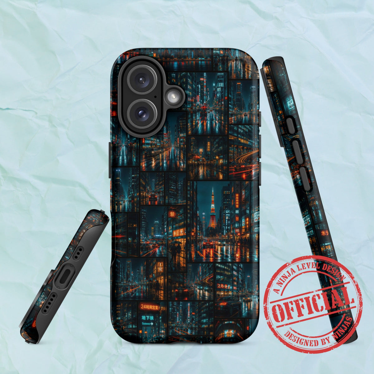 Neon Gridlock - Ninja Case for iPhone