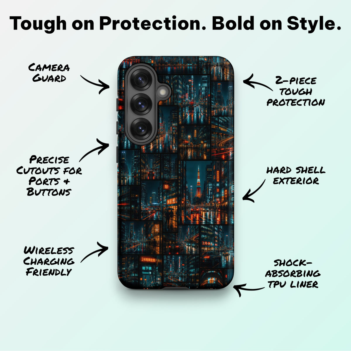 Neon Gridlock - Ninja Case for Samsung Galaxy