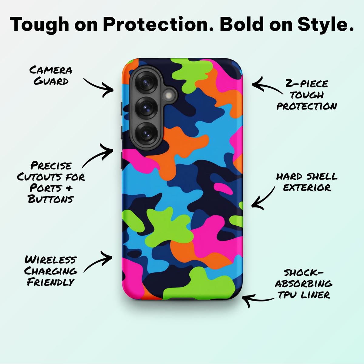 Neon Camo - Ninja Case for Samsung Galaxy