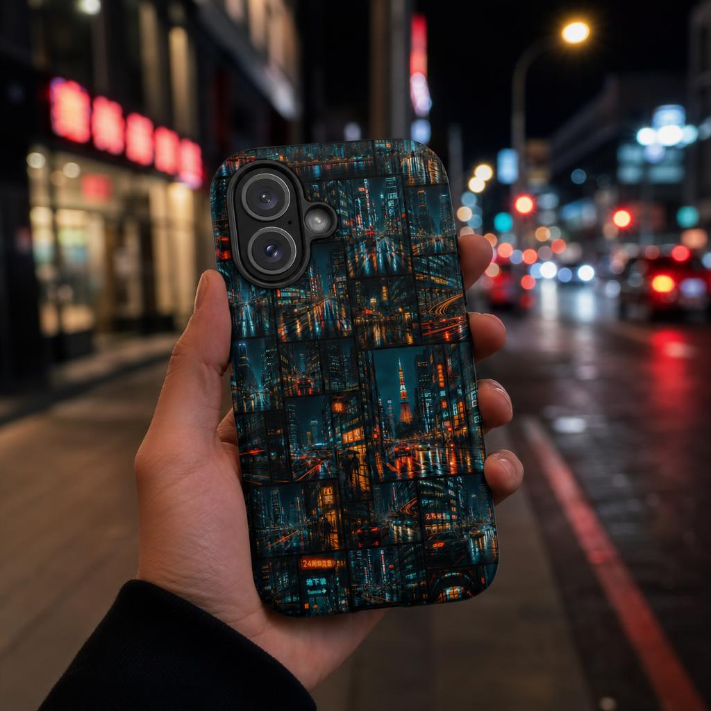 Neon Gridlock - Ninja Case for iPhone