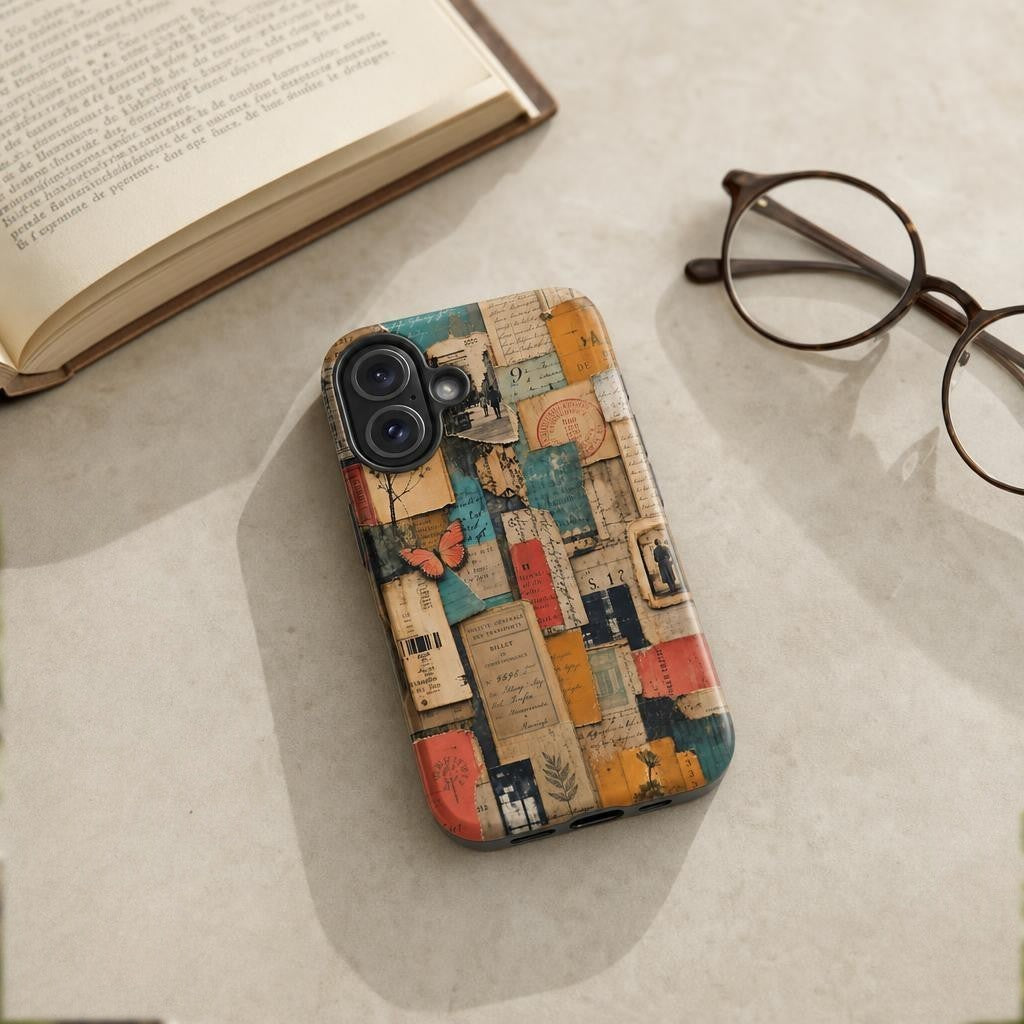 Paper Trail Chaos Collage - Ninja Case for iPhone