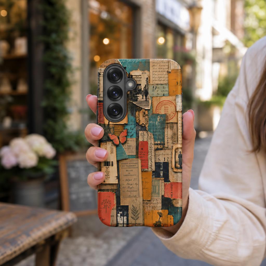 Paper Trail Chaos Collage - Ninja Case for Samsung Galaxy