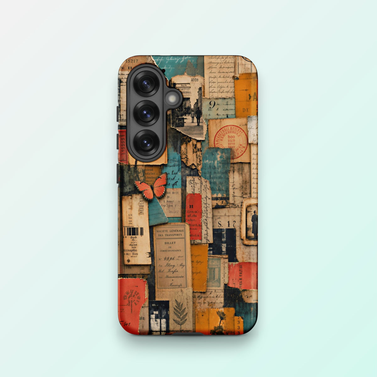 Paper Trail Chaos Collage - Ninja Case for Samsung Galaxy