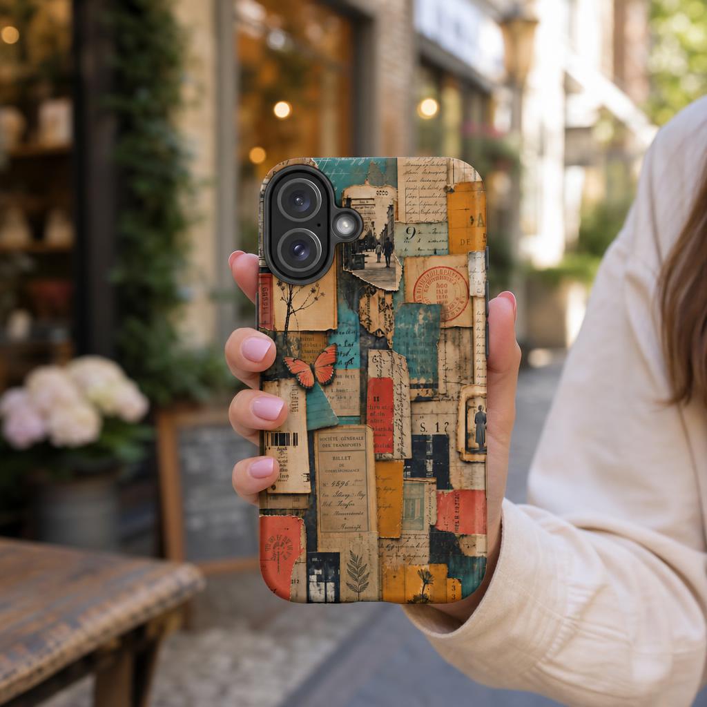 Paper Trail Chaos Collage - Ninja Case for iPhone