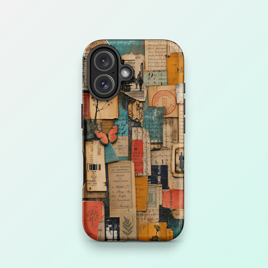 Paper Trail Chaos Collage - Ninja Case for iPhone