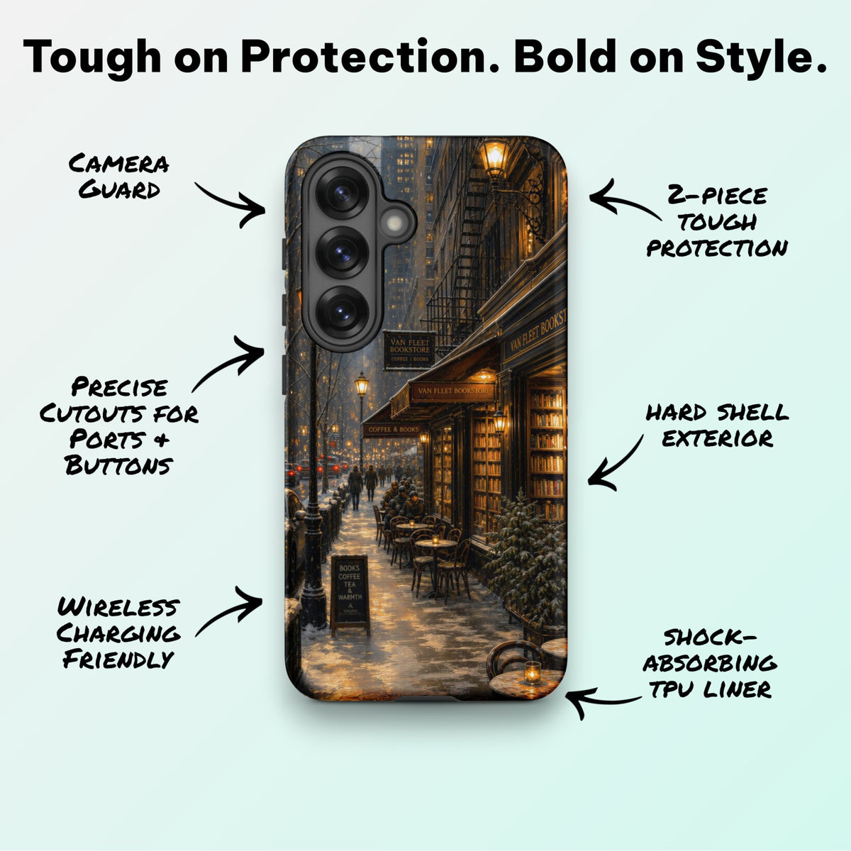 Snow Day Cafe - Ninja Case for Samsung Galaxy