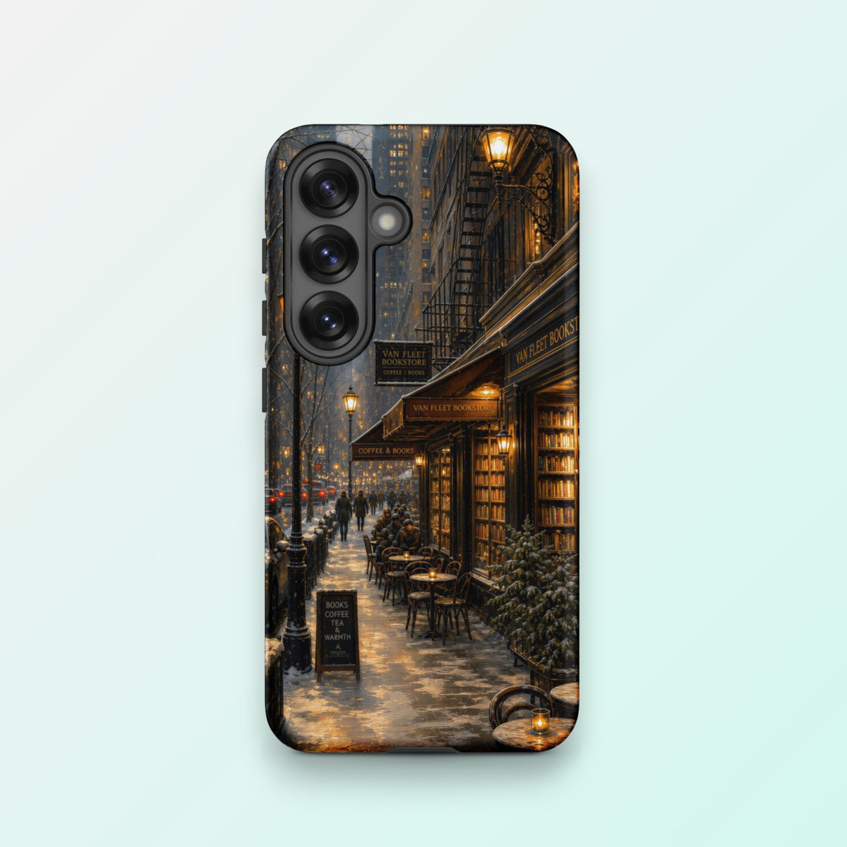 Snow Day Cafe - Ninja Case for Samsung Galaxy