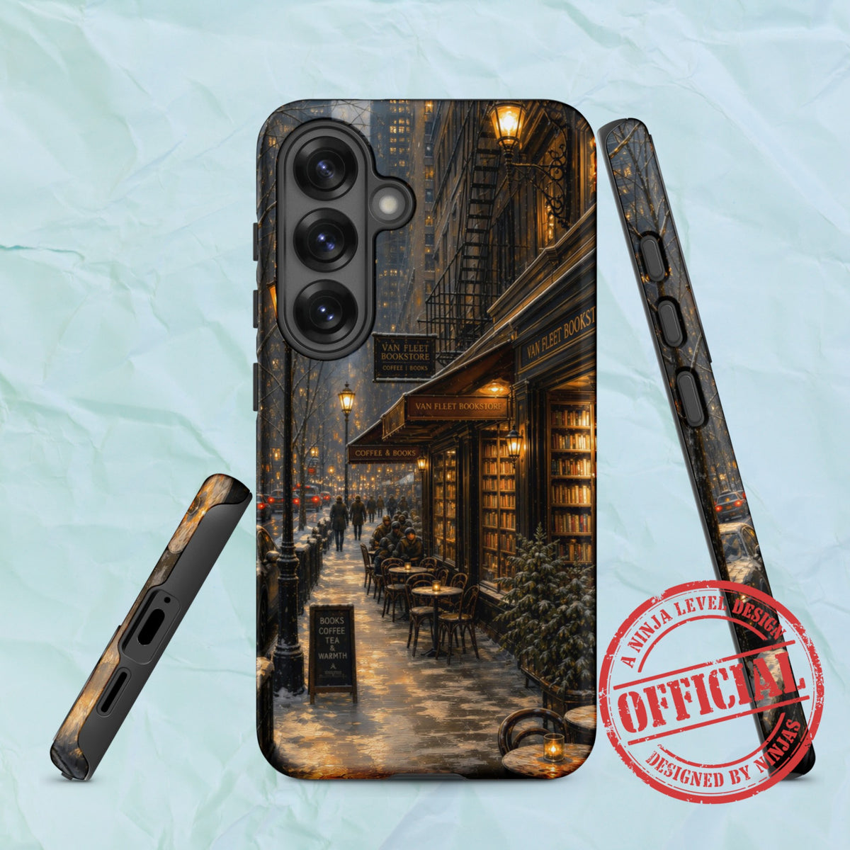 Snow Day Cafe - Ninja Case for Samsung Galaxy