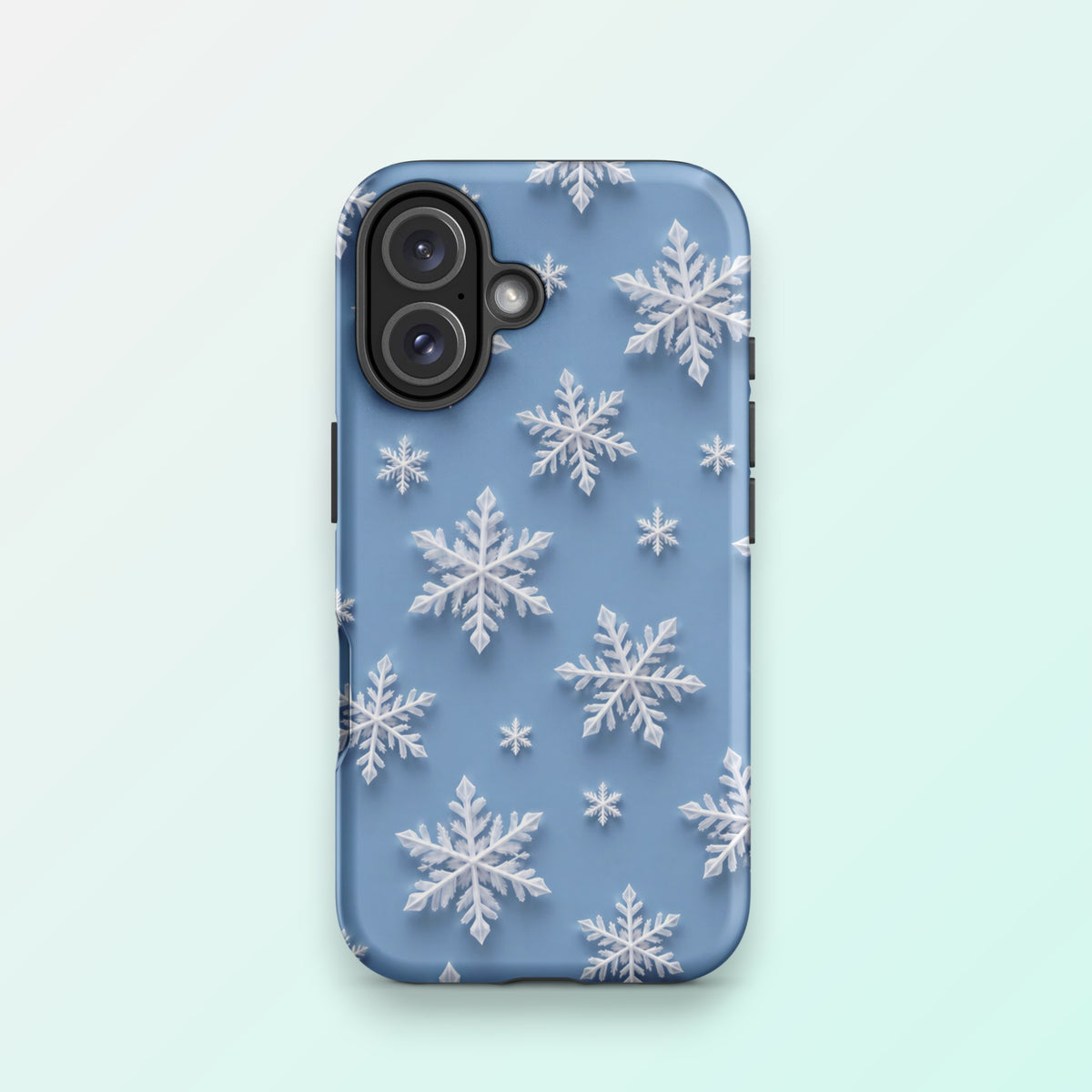 Snowflakes Blue - Ninja Case for iPhone