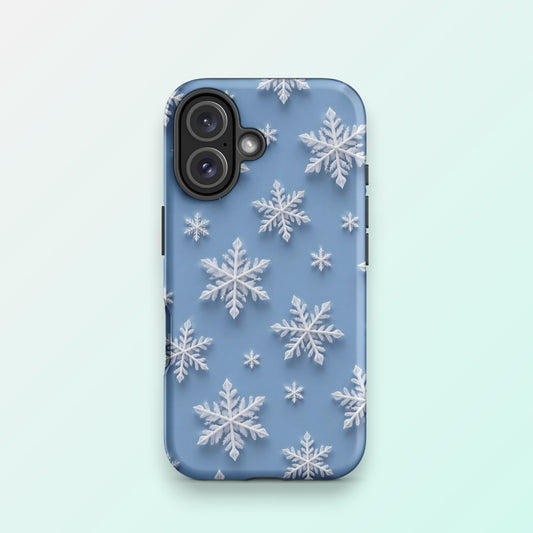 Snowflakes Blue - Ninja Case for iPhone