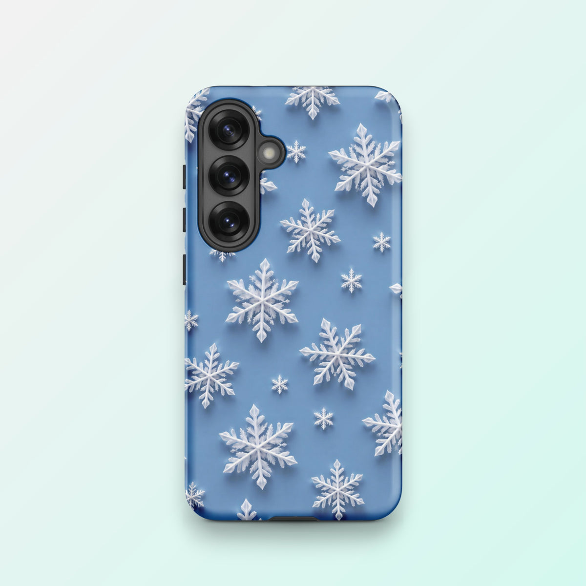 Snowflakes Blue - Ninja Case for Samsung Galaxy