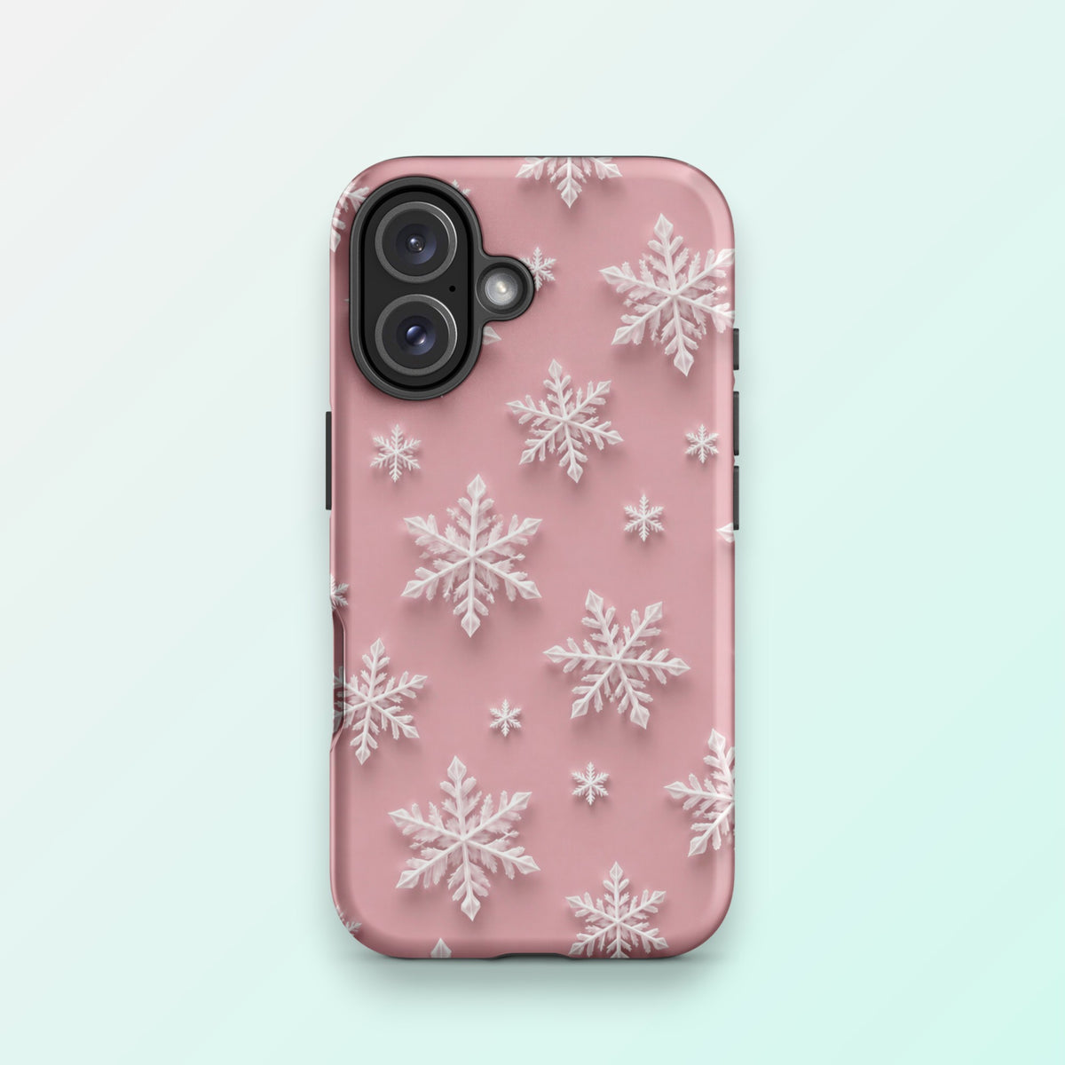 Snowflakes Pink - Ninja Case for iPhone