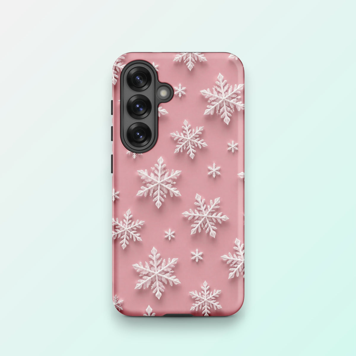 Snowflakes Pink - Ninja Case for Samsung Galaxy