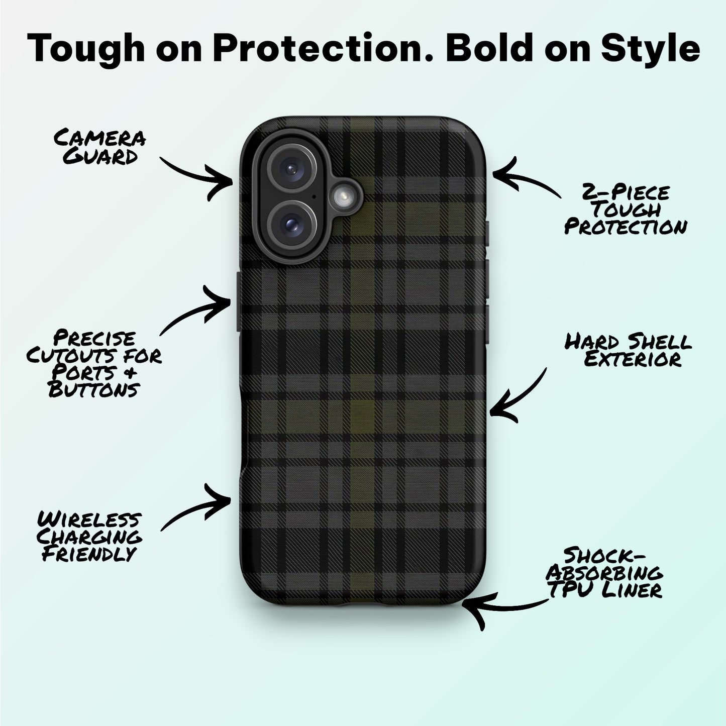 Tactical Charcoal - Ninja Case™ for iPhone