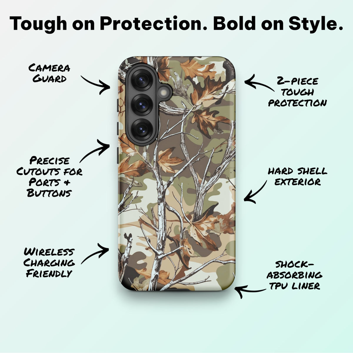 Timber Fade Camo - Ninja Case for Samsung Galaxy