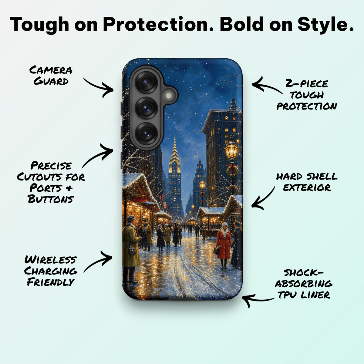 Tinsel Town Stroll - Ninja Case for Samsung Galaxy