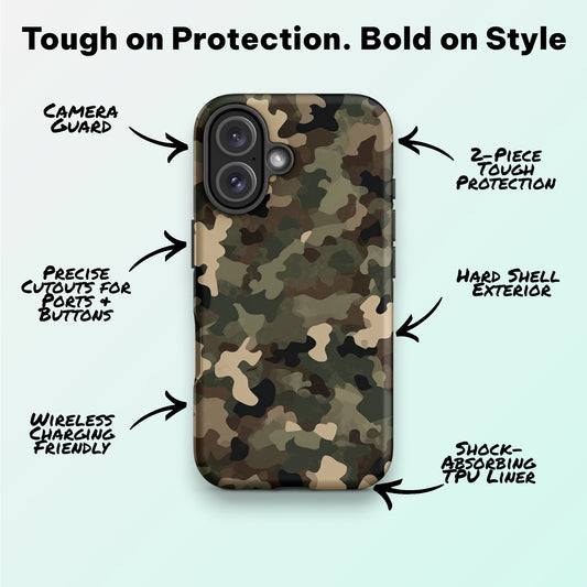Woodland Tech Camo – Ninja Case™ for iPhone