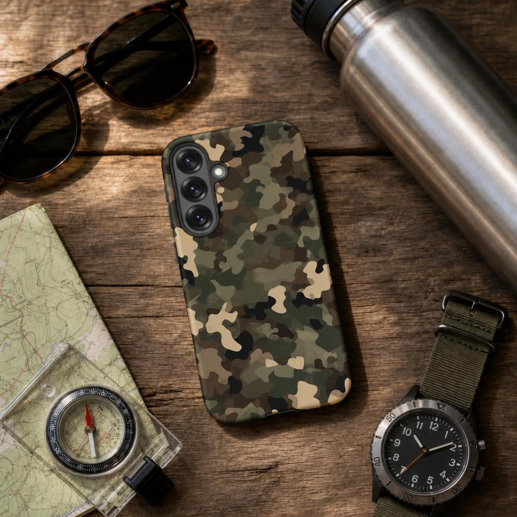 Woodland Tech Camo - Ninja Case for Samsung Galaxy