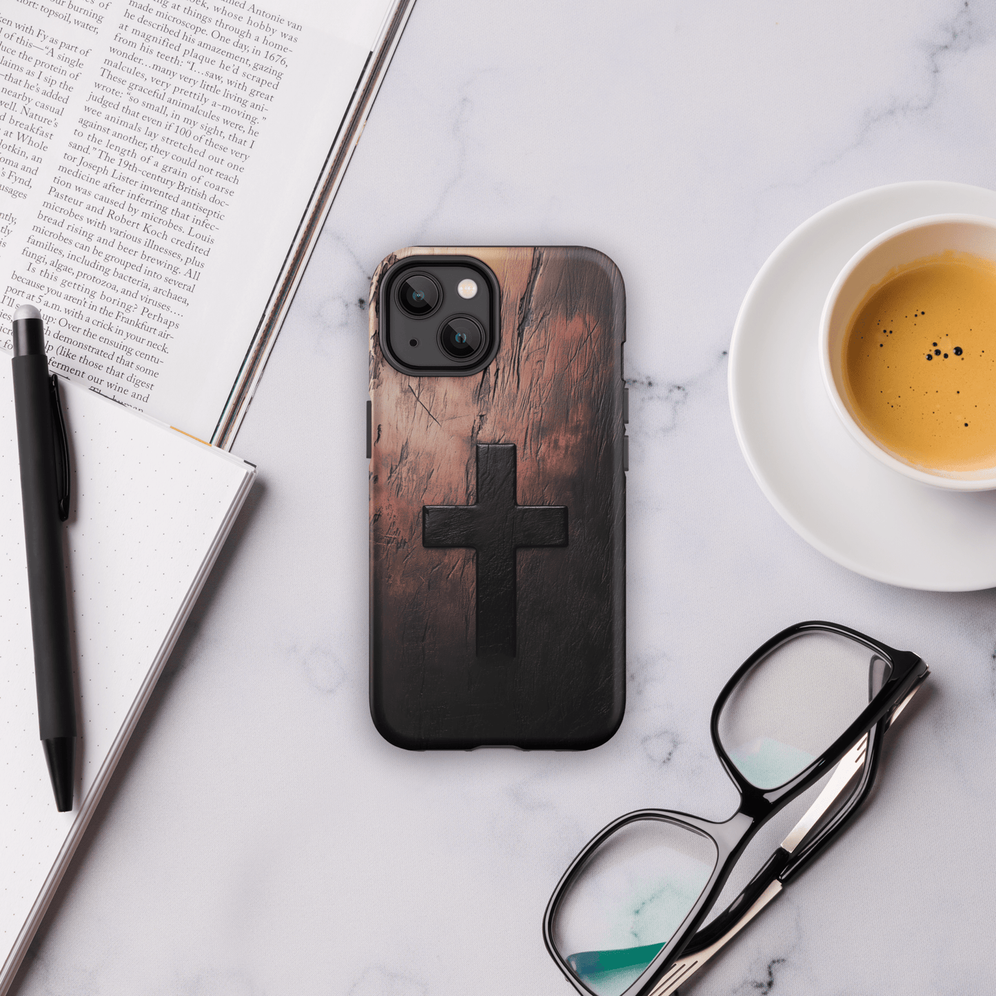 Cross 3D woodgrain for iPhone Ninja Level Designs