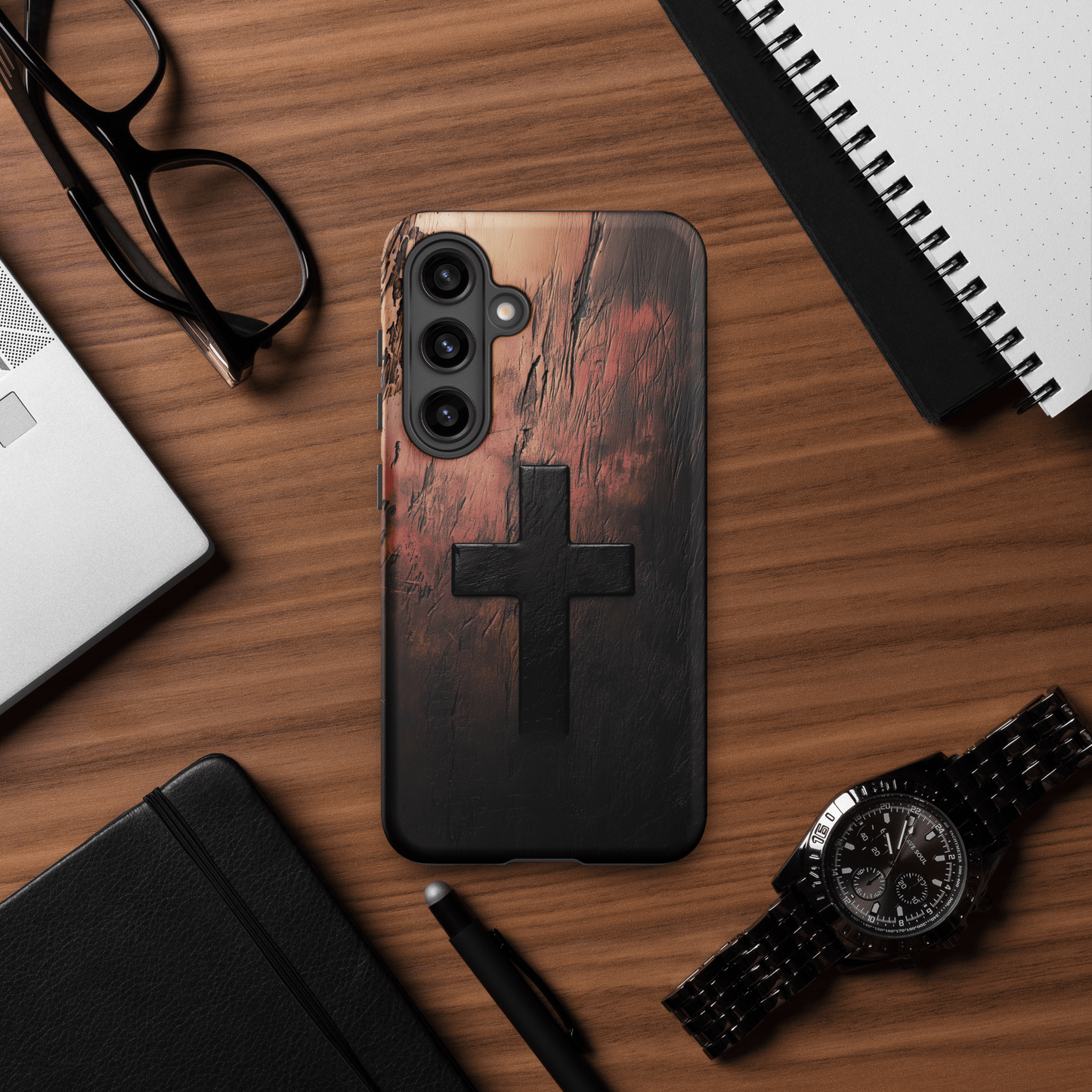 Cross 3D woodgrain for Samsung Galaxy Ninja Level Designs