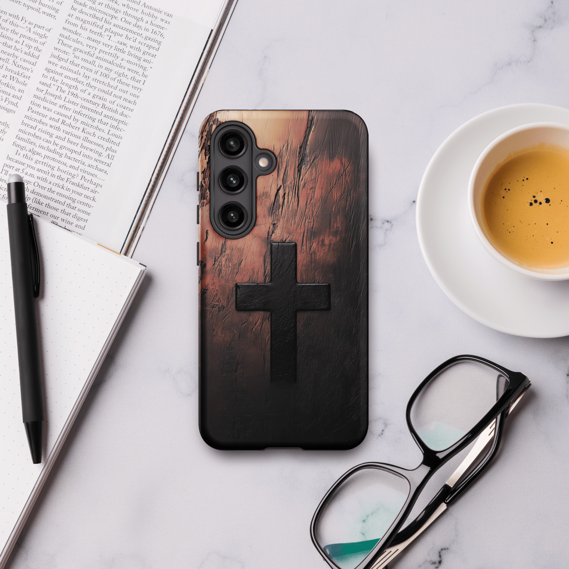 Cross 3D woodgrain for Samsung Galaxy Ninja Level Designs