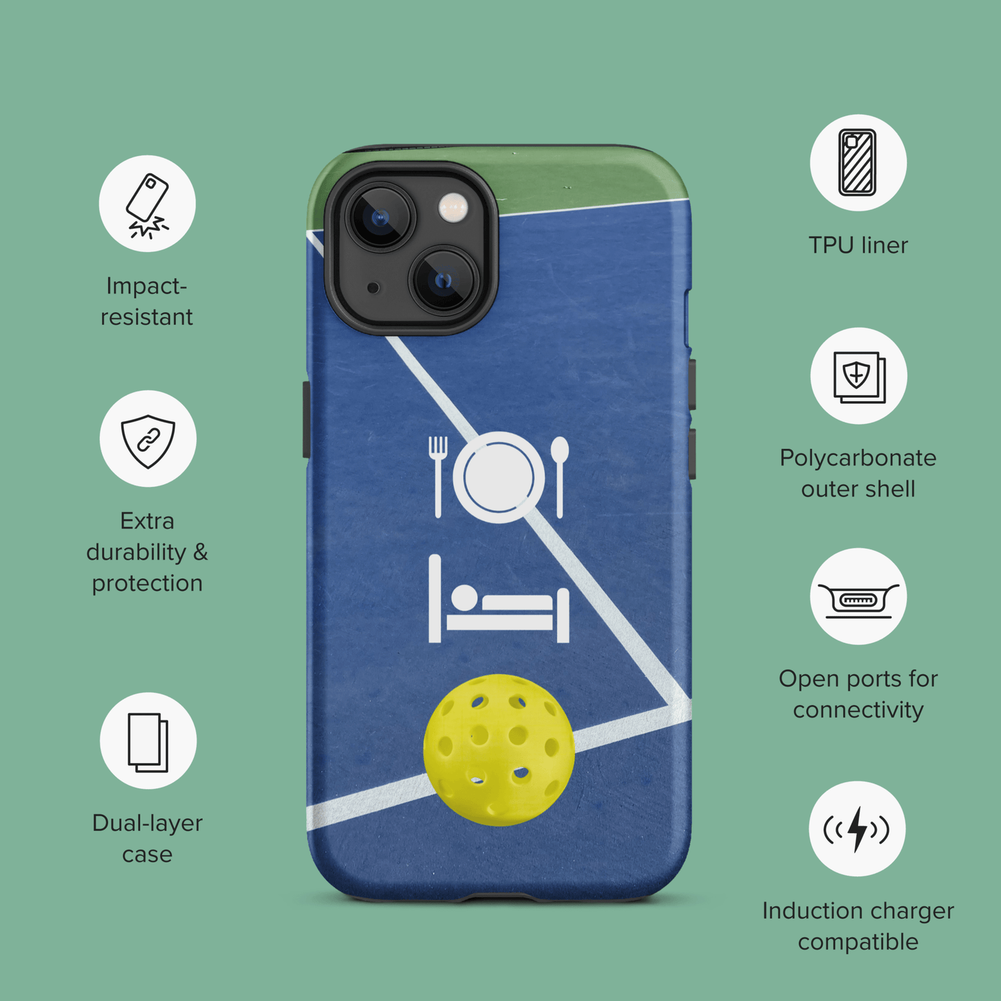 Eat Sleep Pickleball for iPhone Ninja Level Designs