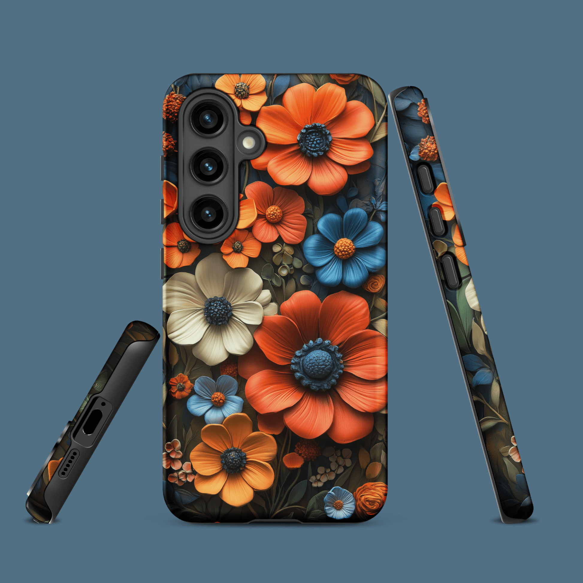 Flowers 3D clay bold for Samsung Galaxy Ninja Level Designs