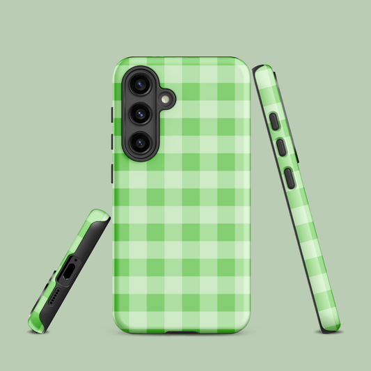 Fresh Gingham Green – Ninja Case™ for Samsung Galaxy Ninja Level Designs