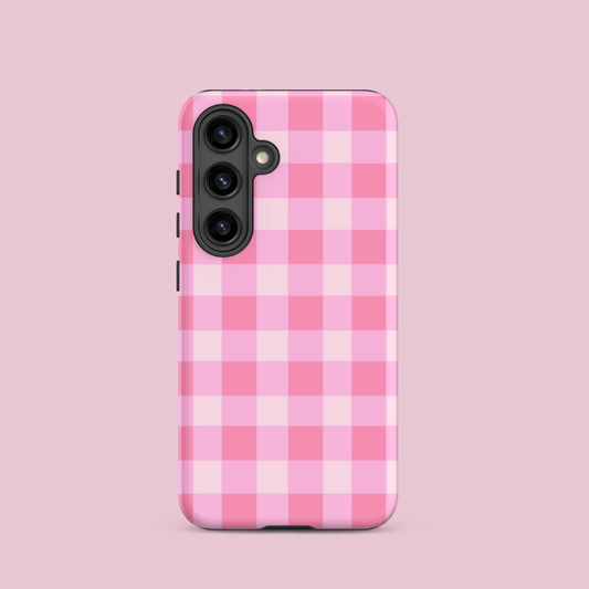 Fresh Gingham Pink – Ninja Case™ for Samsung Galaxy Ninja Level Designs