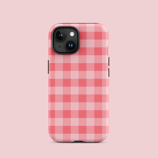 Fresh Gingham Red – Ninja Case™ for iPhone Ninja Level Designs