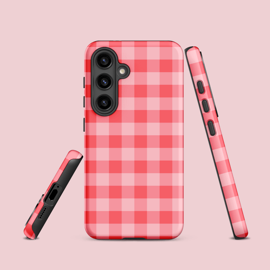 Fresh Gingham Red – Ninja Case™ for Samsung Galaxy Ninja Level Designs
