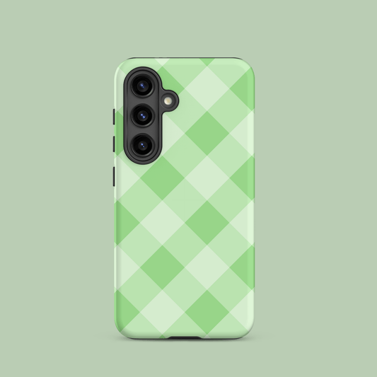 Gingham Twist Green – Ninja Case™ for Samsung Galaxy Ninja Level Designs