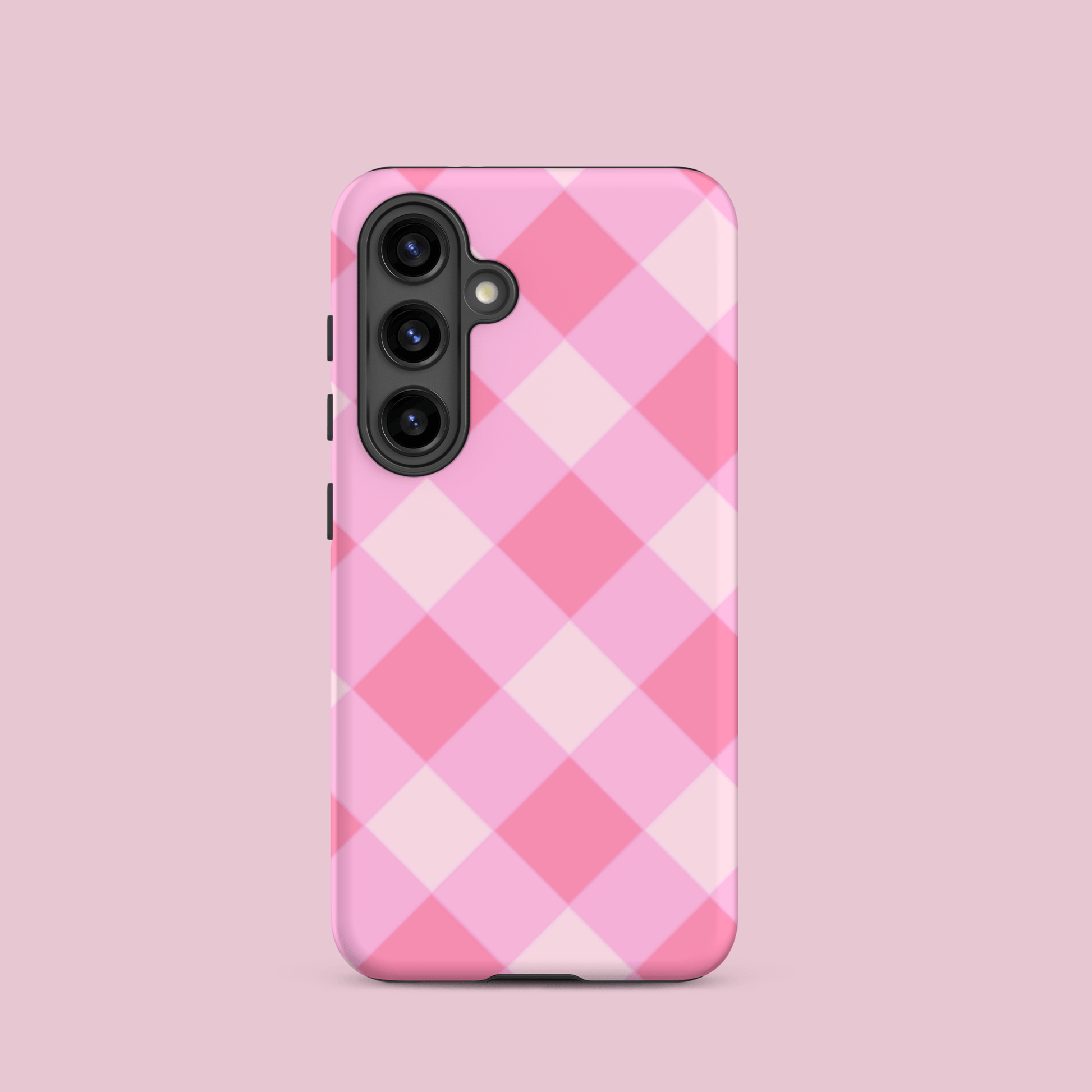 Gingham Twist Pink – Ninja Case™ for Samsung Galaxy Ninja Level Designs