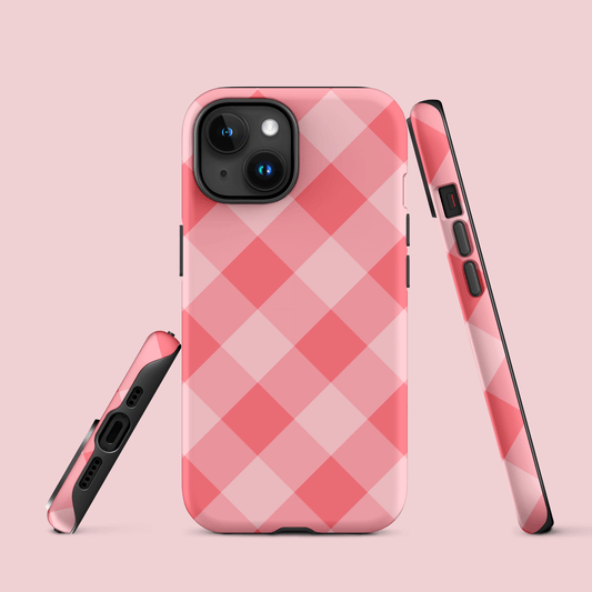 Gingham Twist Red – Ninja Case™ for iPhone Ninja Level Designs