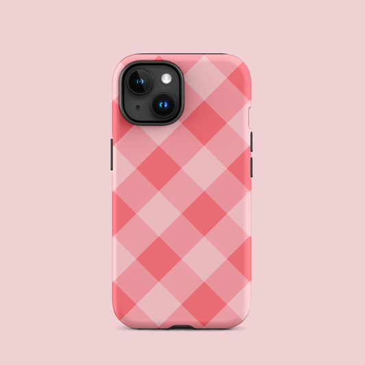 Gingham Twist Red – Ninja Case™ for iPhone Ninja Level Designs