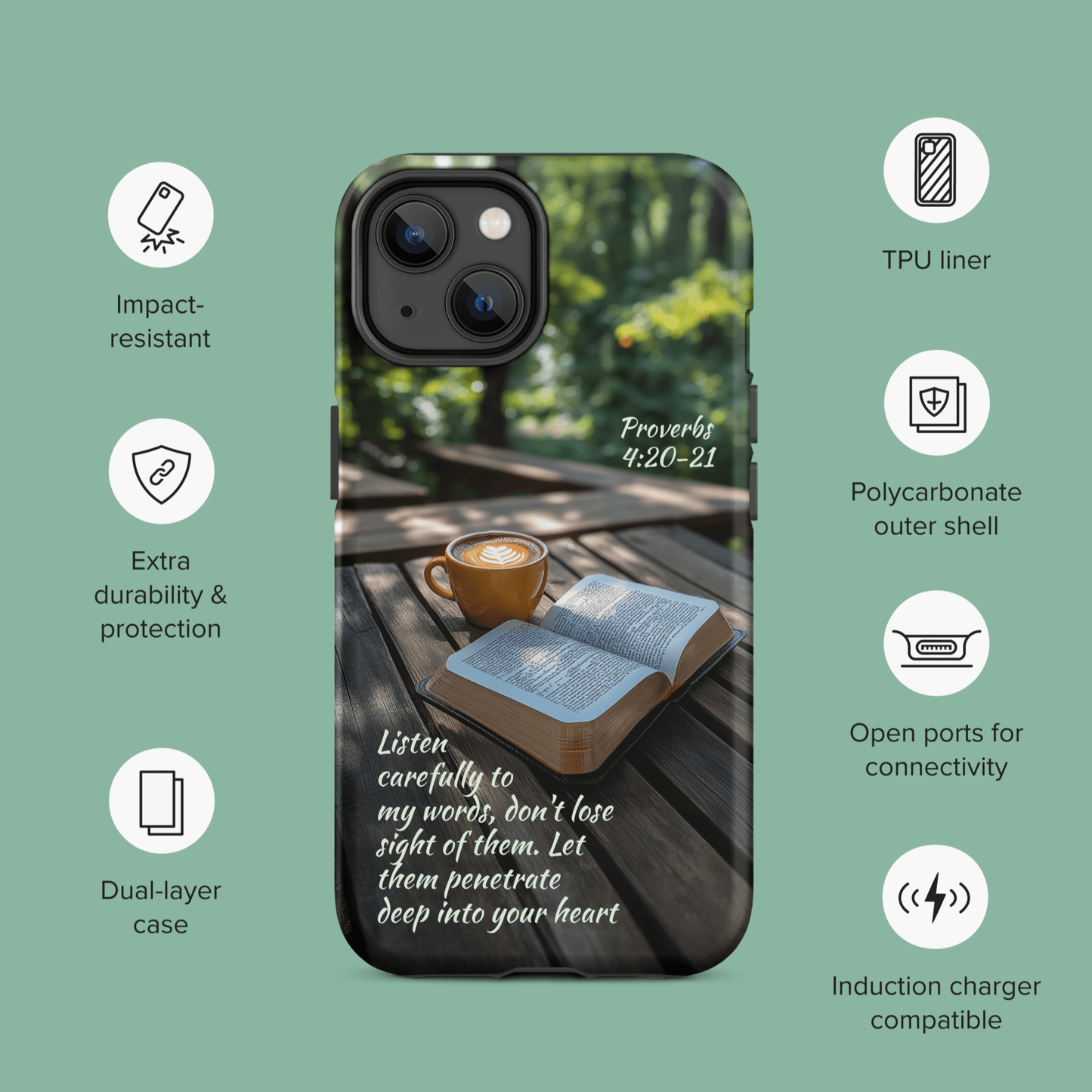 Proverbs 4:20-21 - Nature for iPhone Ninja Level Designs