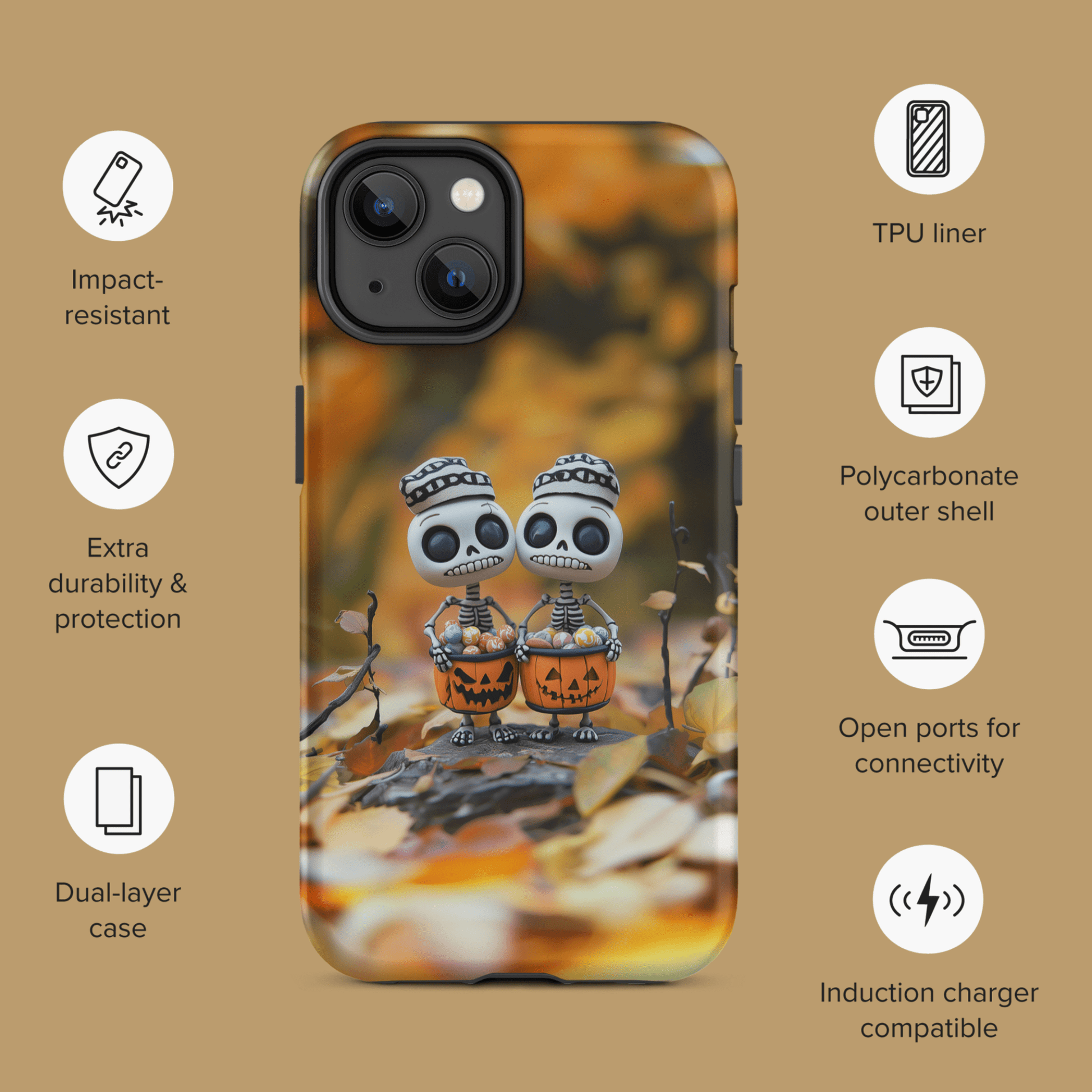 Skeleton bros trick or treat for iPhone Ninja Level Designs