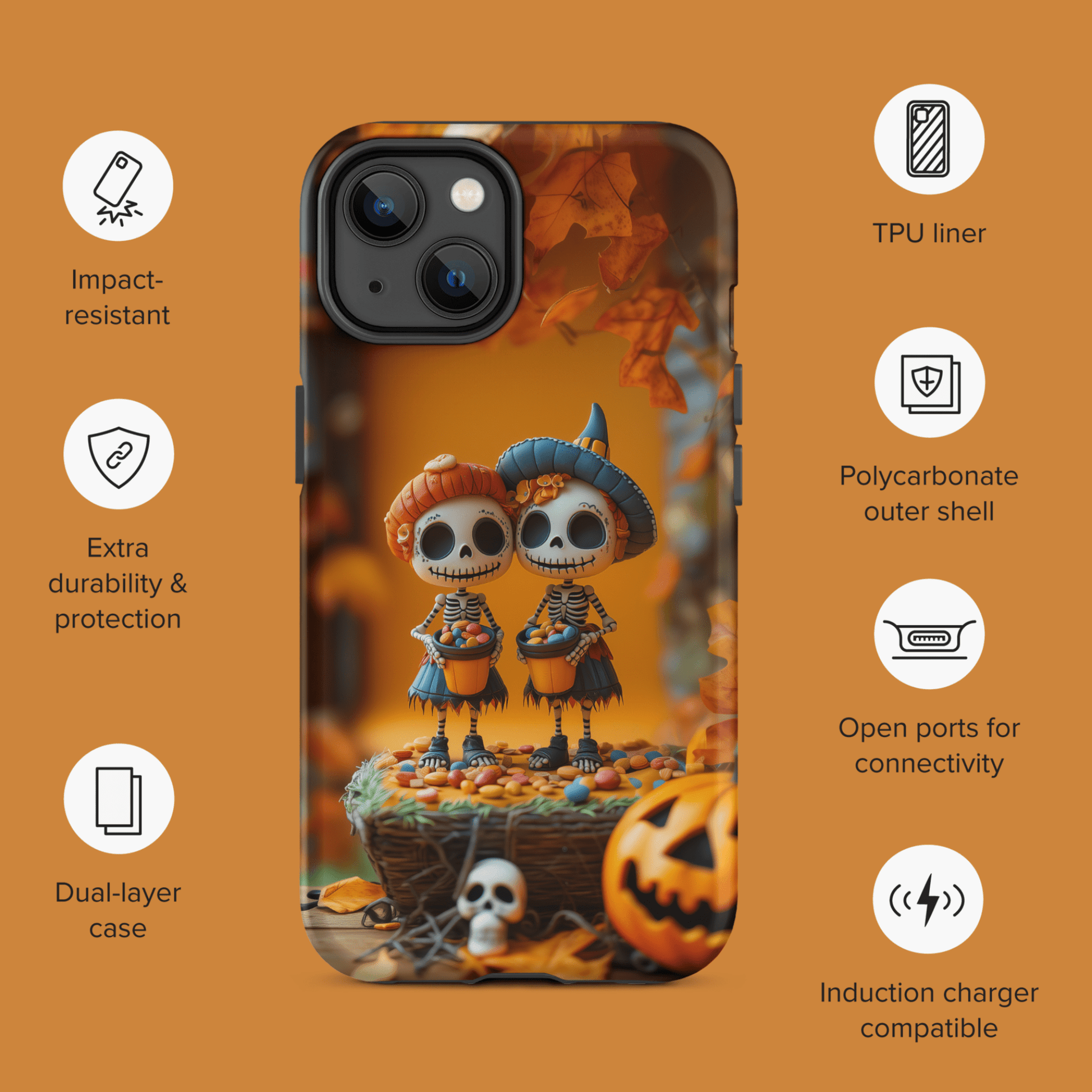 Skeleton sisters trick or treat for iPhone Ninja Level Designs