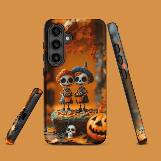 Skeleton sisters trick or treat for Samsung Galaxy Ninja Level Designs