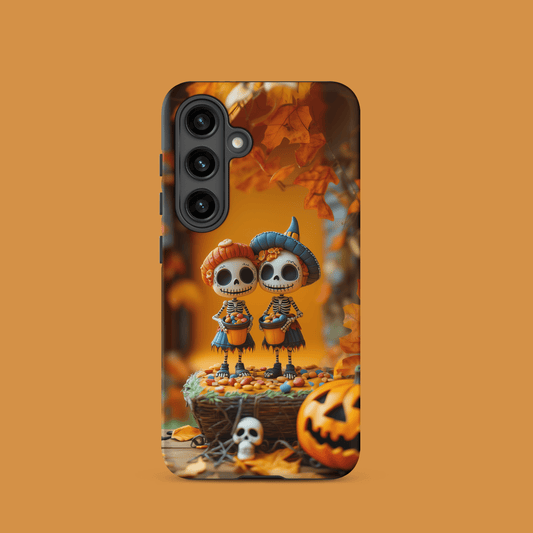 Skeleton sisters trick or treat for Samsung Galaxy Ninja Level Designs