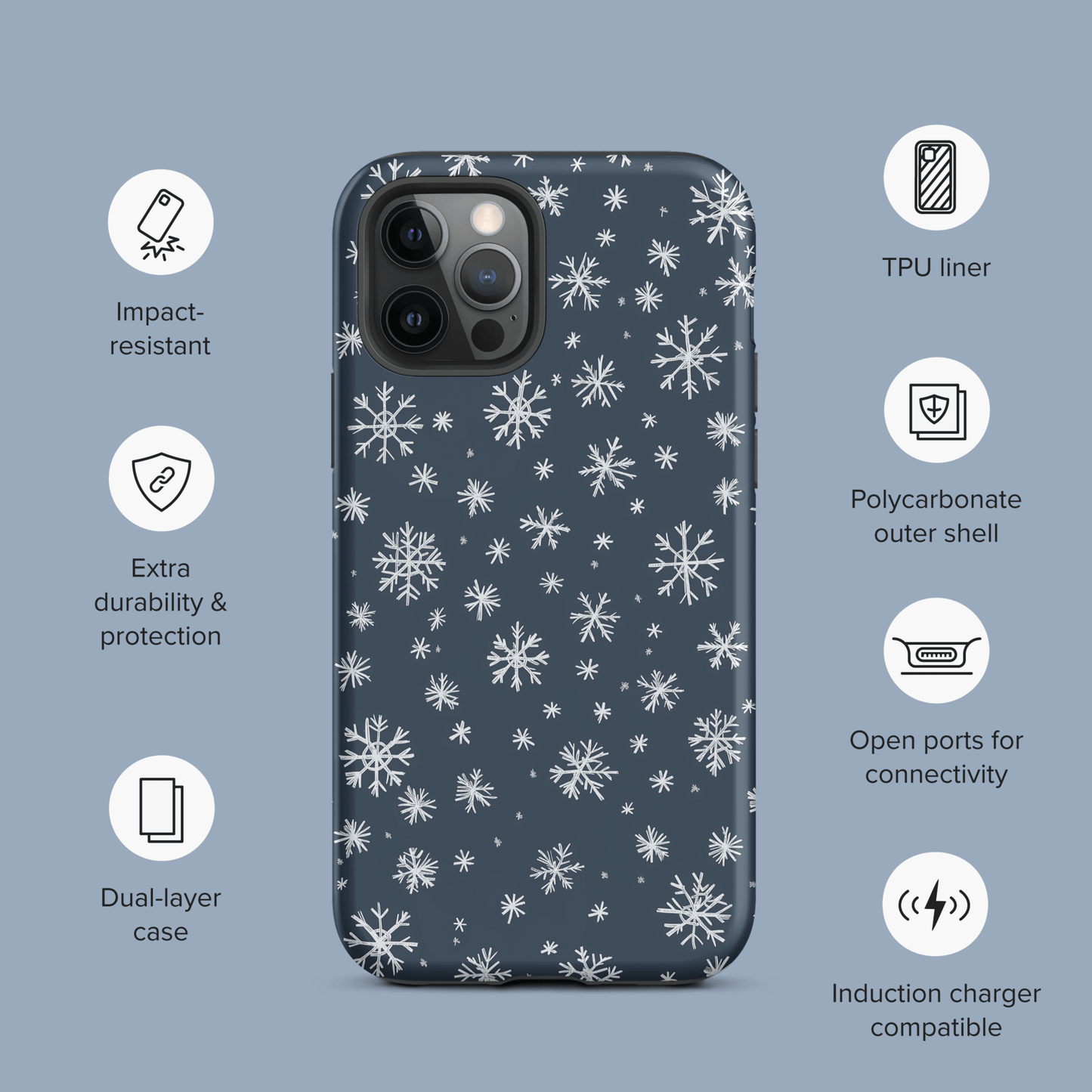 Snowflakes Blue for iPhone Ninja Level Designs