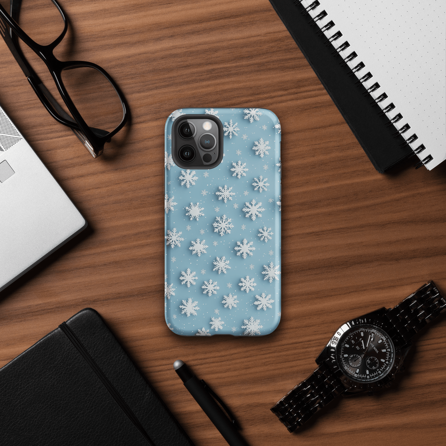 Snowflakes Light Blue for iPhone Ninja Level Designs