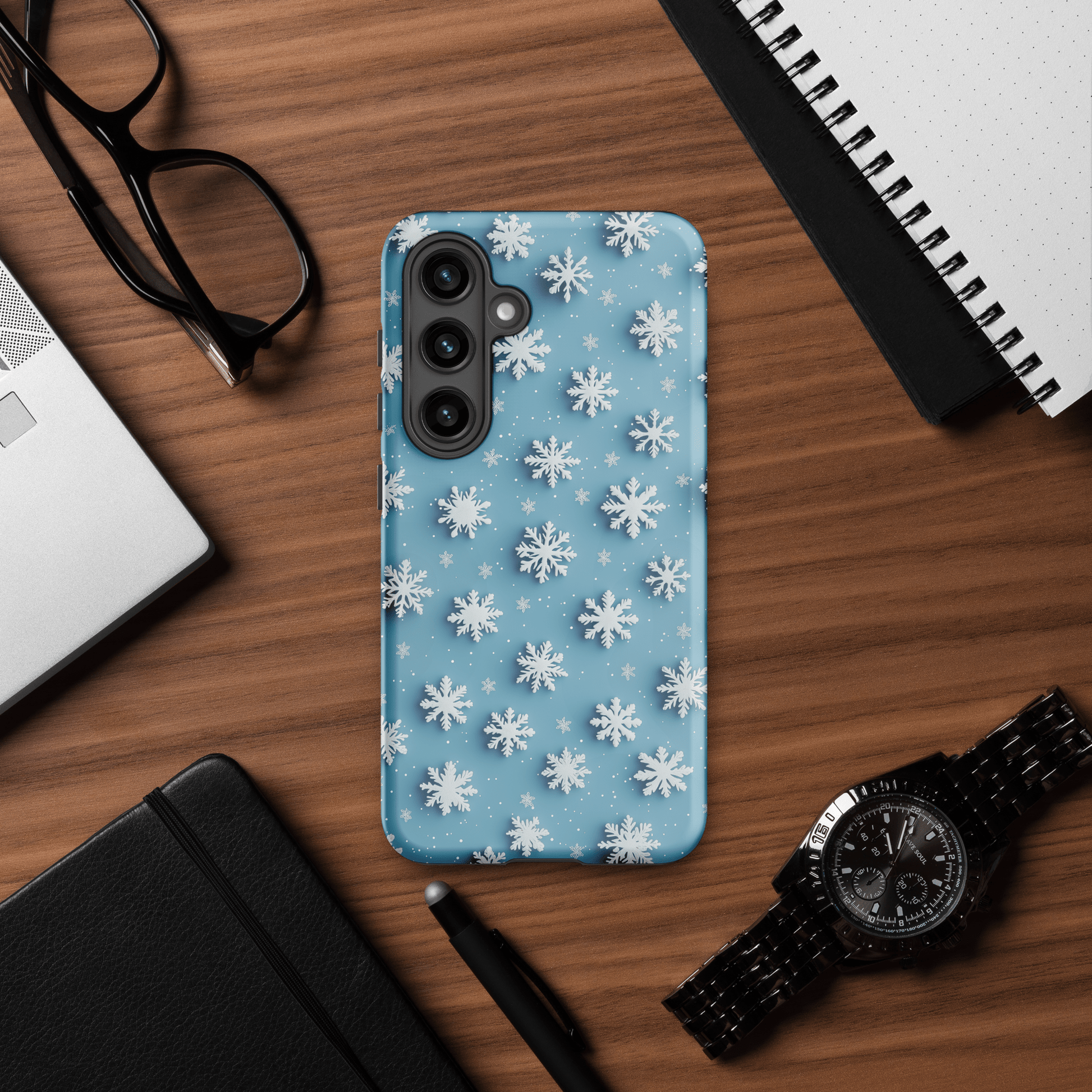 Snowflakes Light Blue for Samsung Galaxy Ninja Level Designs