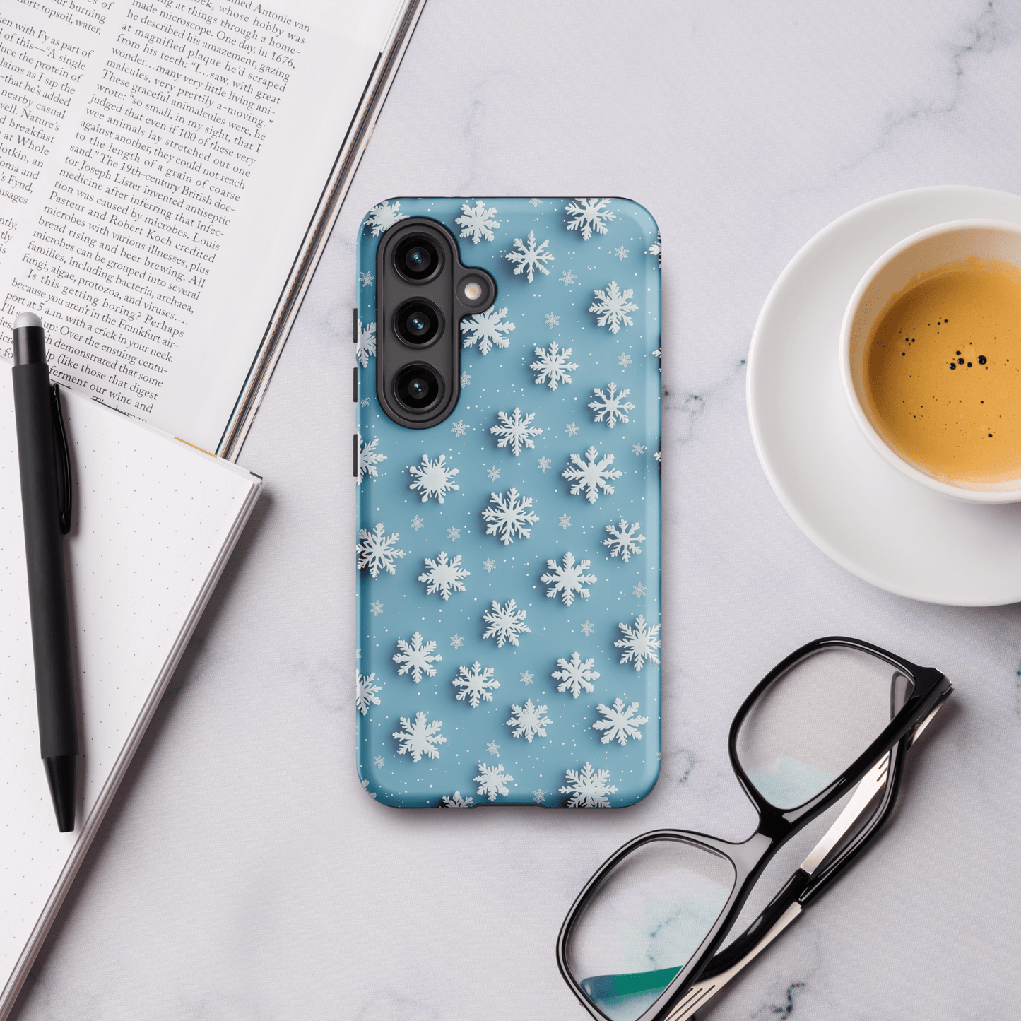 Snowflakes Light Blue for Samsung Galaxy Ninja Level Designs