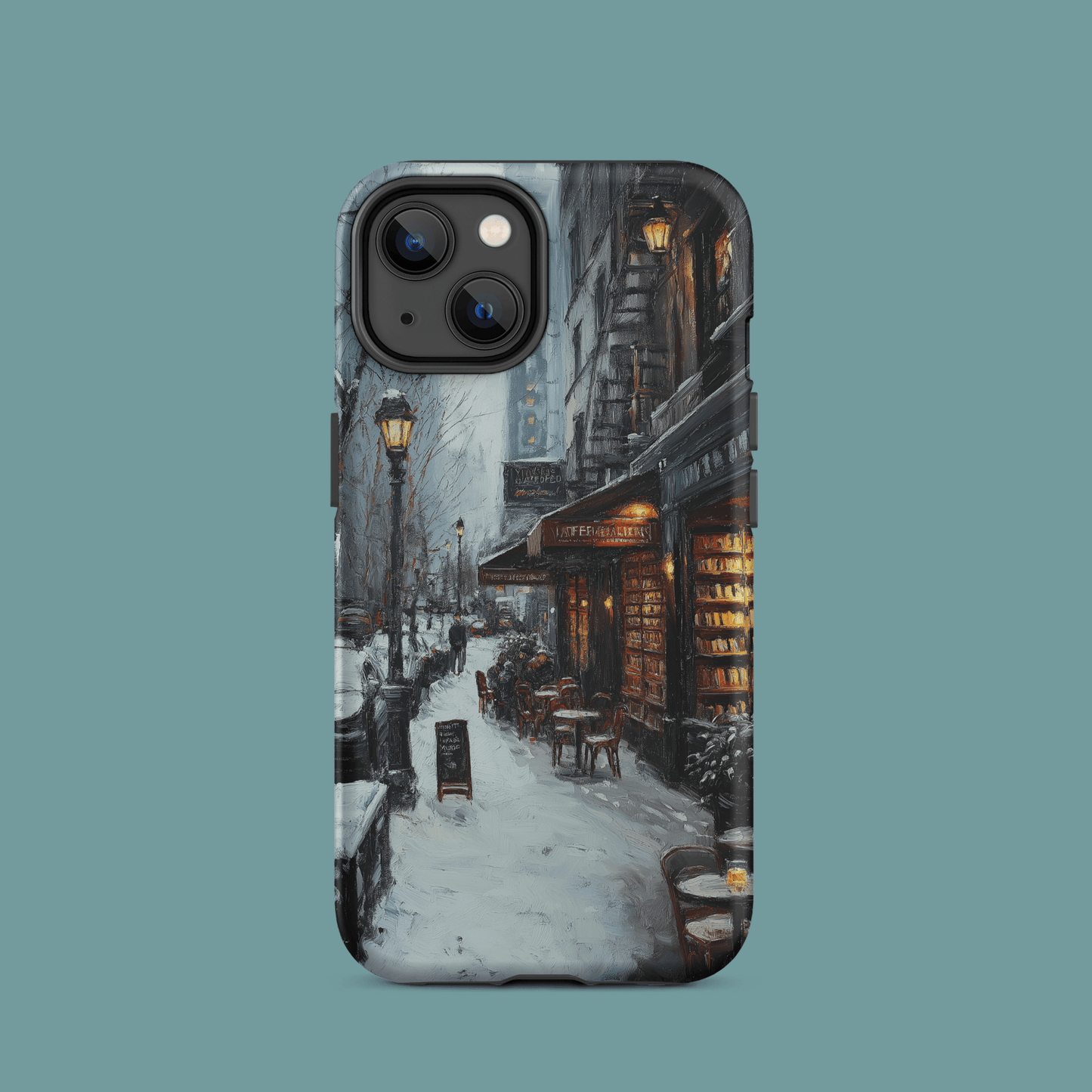 Streetside cafe winter for iPhone Ninja Level Designs