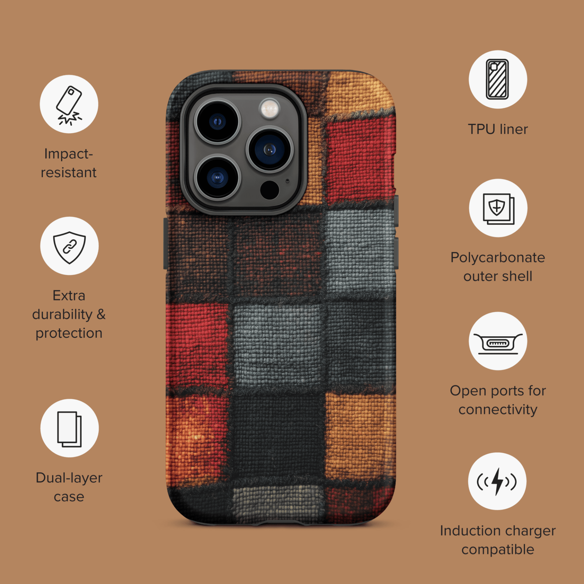 Vintage Plaid for iPhone Ninja Level Designs