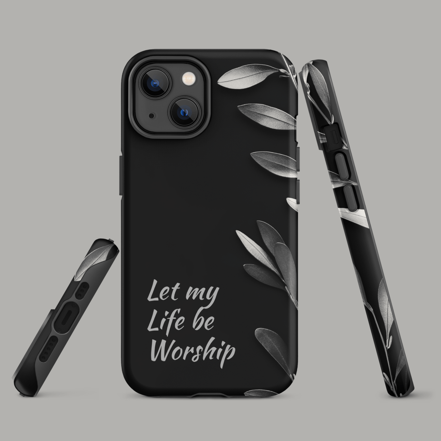 Worship olive branch black for iPhone Ninja Level Designs