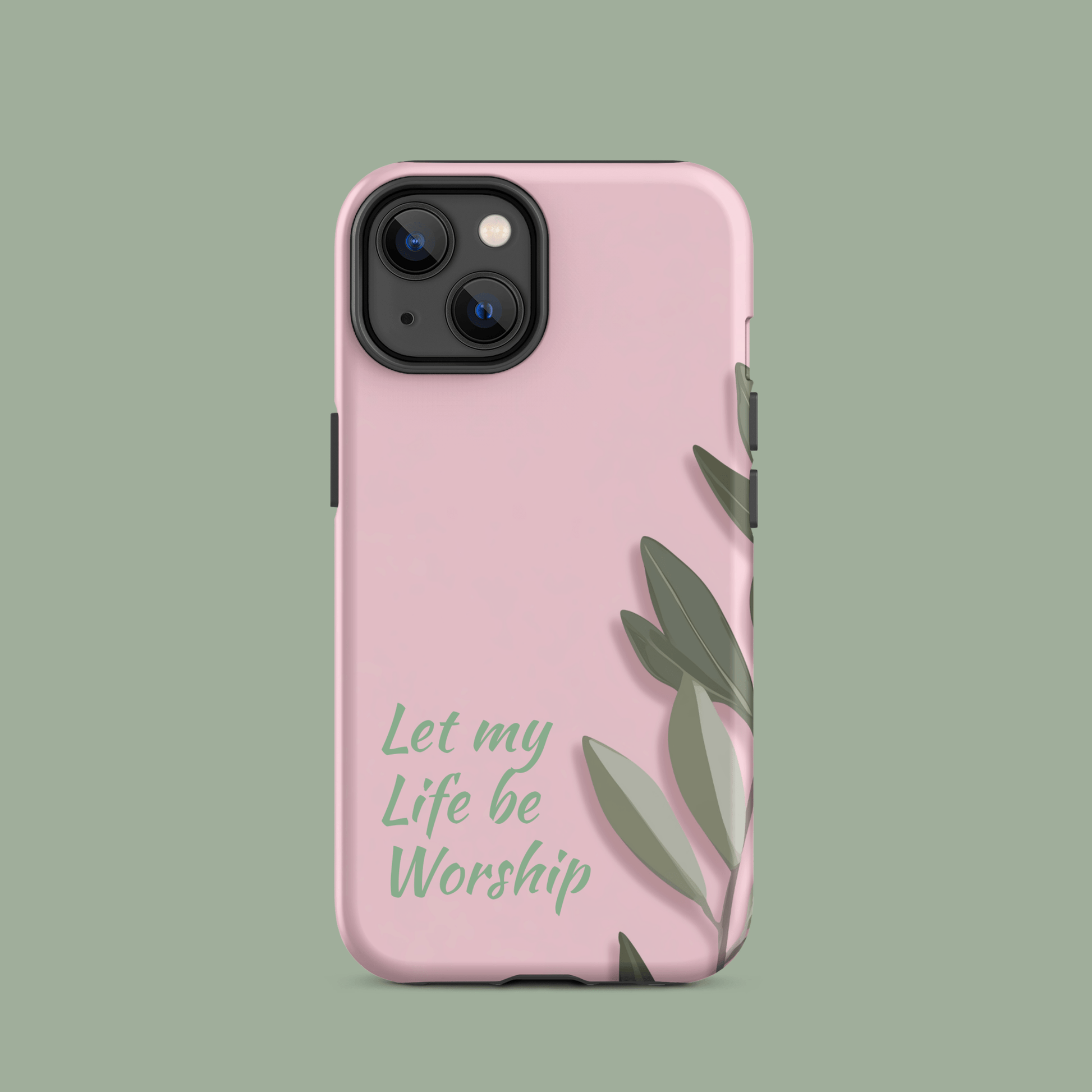 Worship olive branch pink for iPhone Ninja Level Designs